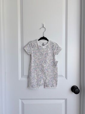 🌸Baby Gap Tencel Pastel Floral Shortie Stretch Romper NWT